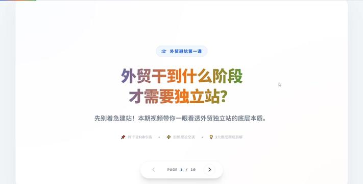 要不要做外贸独立站？