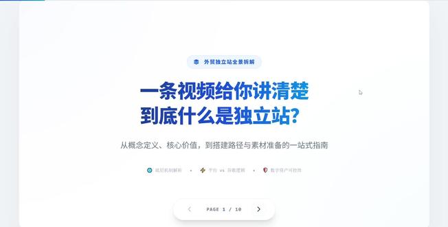 什么是外贸独立站？一条视频给你讲清楚到底什么是独立站?